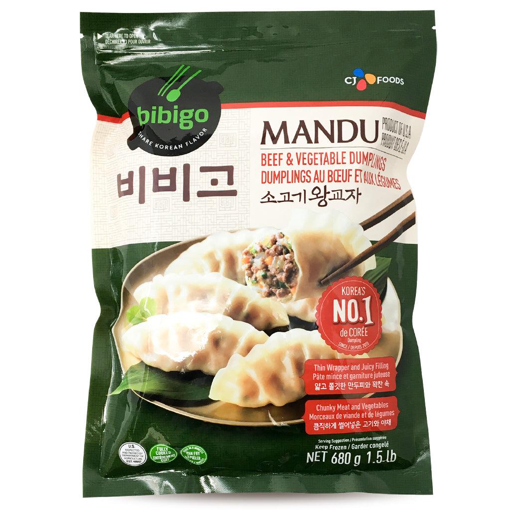 CJ Bibigo Beef & Vegetable Dumplings 680g